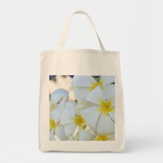 島のプルメリアの花 トートバッグ (正面)