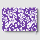 島のプルメリア模様（紫） ゲストブック (裏面)