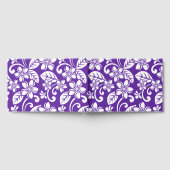 島のプルメリア模様（紫） ゲストブック (全面)