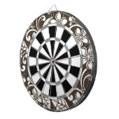 島のプルメリア（コーヒーブラウン） ダーツボード (正面右)