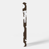 島のプルメリア（コーヒーブラウン） Case-Mate iPhoneケース (裏面 / 左)