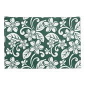 島のプルメリア(森の緑) 枕カバー (裏面-右)