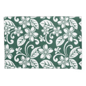 島のプルメリア(森の緑) 枕カバー (正面左)