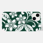 島のプルメリア(森の緑) Case-Mate iPhoneケース (裏面 (横))
