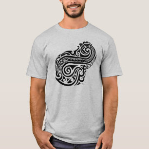 島のホックのデザイン Tシャツ