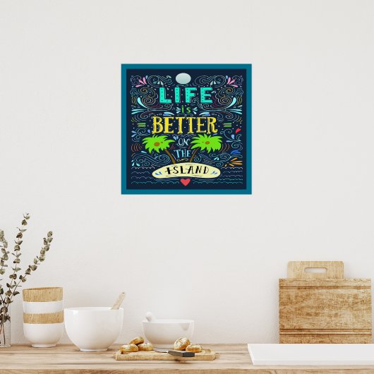 島のポスター ポスター (キッチン)