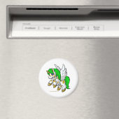 島のユニ飛んでいるミステリー島 マグネット (インサイチュ (食洗機))