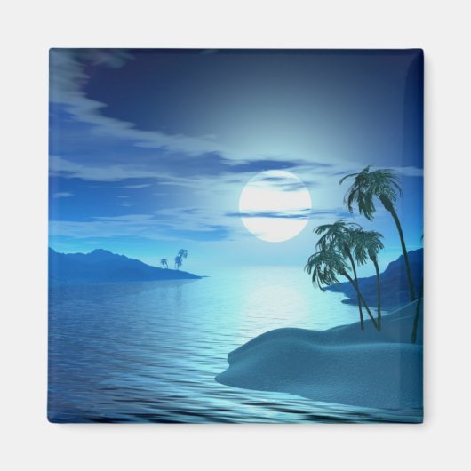 島の入り江 マグネット (正面)