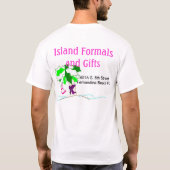 島の公式とギフト Tシャツ (裏面)