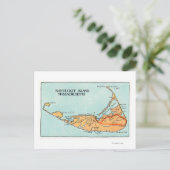 島の地図 ポストカード (スタンド正面)