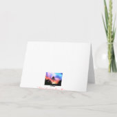 島の夕日 カード (裏面)