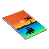 島の夕日 ノートブック (右側)