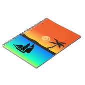 島の夕日 ノートブック (左側)