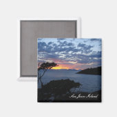 島の夕日 マグネット (正面/裏面)