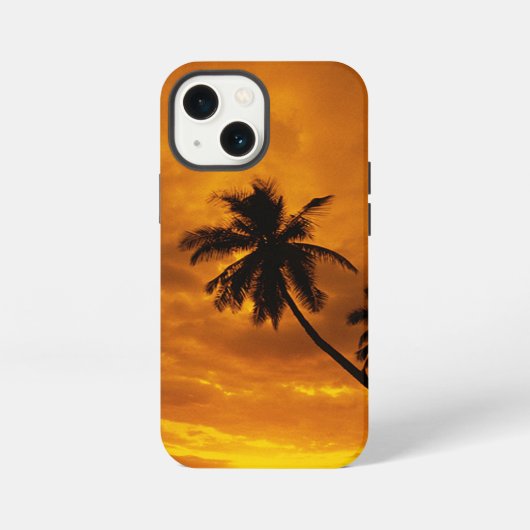 島の夕日 iPhoneケース (裏面)