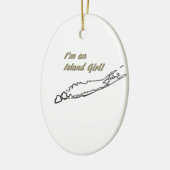 島の女の子(ロングアイランド) セラミックオーナメント (左)