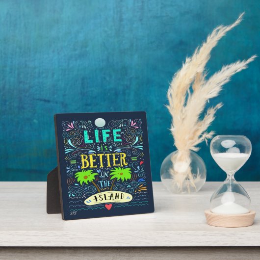 島の方が生きがいが好い フォトプラーク (インサイチュ)