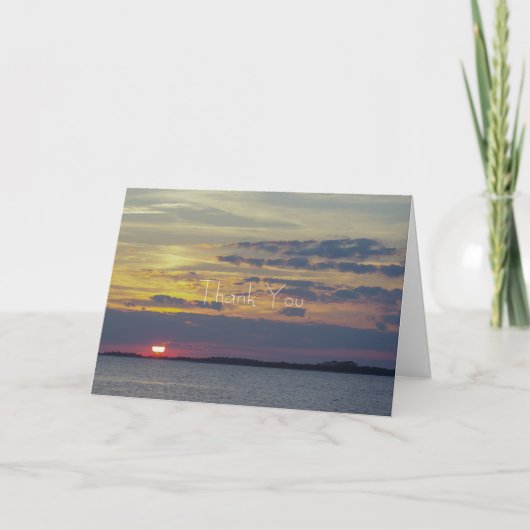 島の日の感謝してい入り サンキューカード (正面)