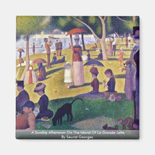 島の日曜日の午後 マグネット (正面)