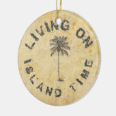 島の時間に住む セラミックオーナメント (左)