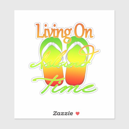 島の時間に生きる シール (シート)