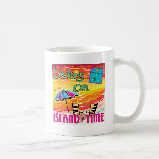 島の時間の生存 コーヒーマグカップ (右)