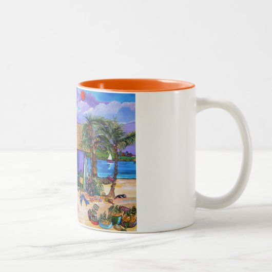 島の時間コーヒー・マグ ツートーンマグカップ (右)