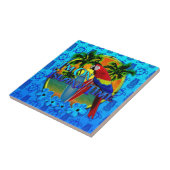 島の時間日没およびTikis タイル (側面)