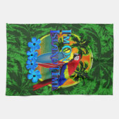 島の時間日没 キッチンタオル (横)