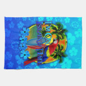 島の時間日没 キッチンタオル (横)