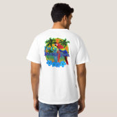 島の時間日没 Tシャツ (裏面フル)