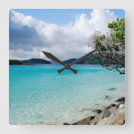 島の時間、大きい柱時計 スクエア壁時計