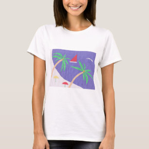 島の景色を望むTシャツ Tシャツ