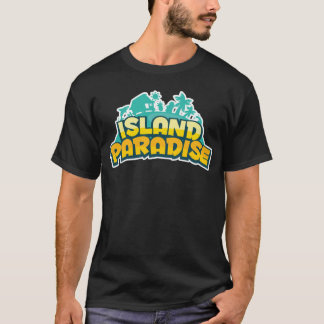 島の楽園-メンズ暗闇のTシャツ Tシャツ