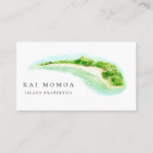 島の海岸 名刺 (正面)