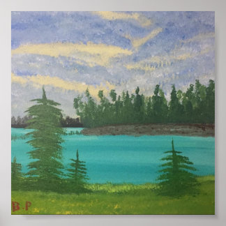 島の湖に浮かぶ島 ポスター