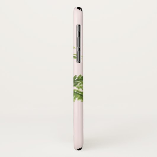 島の熱帯性ヤシの木の水色 Case-Mate iPhoneケース (裏面/左)