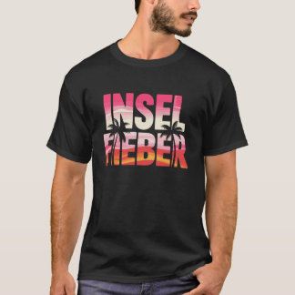 島の熱狂 ビーチパラダイス バケーション 日没 Tシャツ