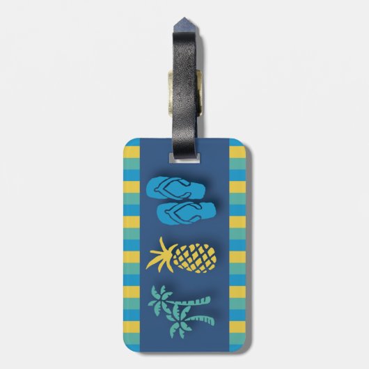 島の熱 ラゲッジタグ (裏面縦)