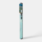 島の空中ビュー iPhone 15ケース (左側面)