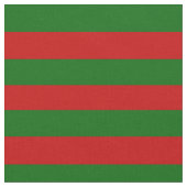 島の緑、明るく赤い柄は、縞で飾ります ファブリック (クローズアップ)