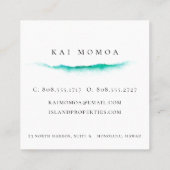 島の脱出 スクエア名刺 (裏面)