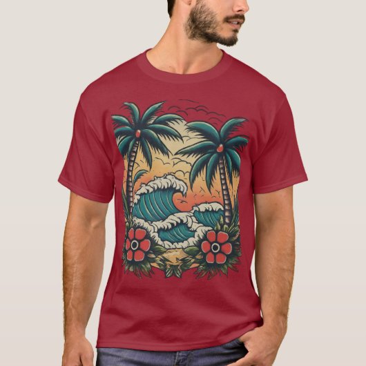 島の脱出 Tシャツ (正面)