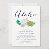 島の花 | ブライダルシャワー ルアウ 招待状 (正面)