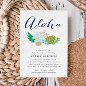 島の花 |ルアウ（ハワイ式宴会）ベビーシャワー招待状 招待状