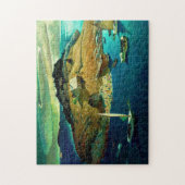 島の葬儀、1939年Newell Convers Wyeth著 ジグソーパズル (縦)