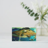 島の葬儀、1939年Newell Convers Wyeth著 名刺 (スタンド正面)