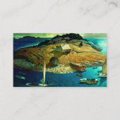 島の葬儀、1939年Newell Convers Wyeth著 名刺 (正面)