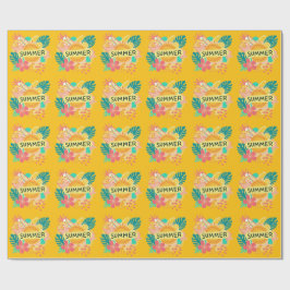 「島の雰囲気：夏のTシャツデザイン ラッピングペーパー