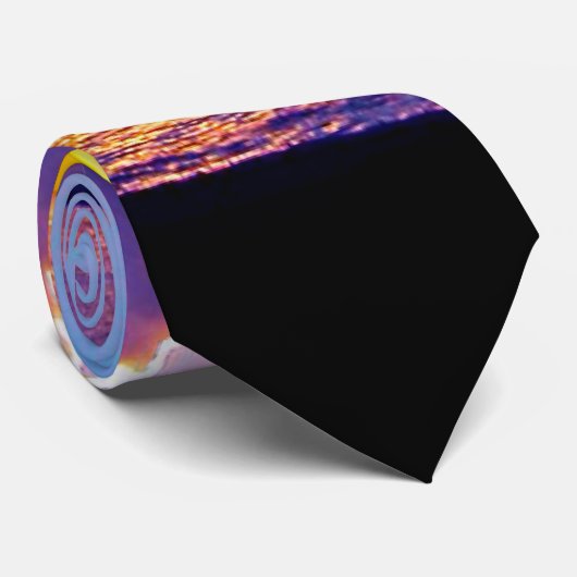 島の青いタイ ネクタイ (ロール)